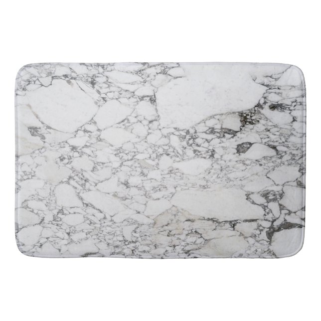 Marmorsteinmuster Bath Mat Badematte (Vorderseite)