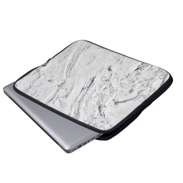 Marmorsteinmuster - Laptop-Sieb Laptopschutzhülle (Vorne Knopf)