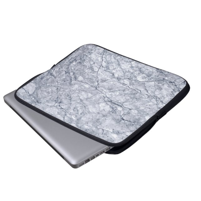 Marmorsteinmuster - Laptop-Sieb Laptopschutzhülle (Vorne Knopf)