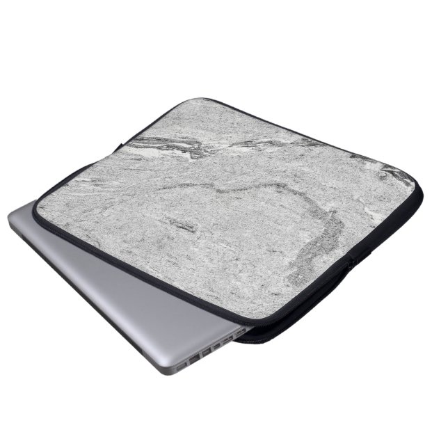 Marmorsteinmuster - Laptop-Sieb Laptopschutzhülle (Vorne Knopf)