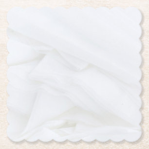 Marmorstone Scalloped Square Untersetzer