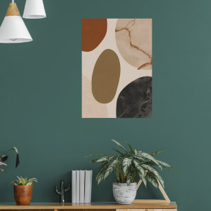 Marmorstruktur abstrakte Formen Kunstposter   Luxu Poster