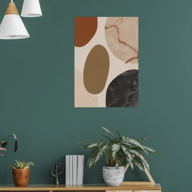 Marmorstruktur abstrakte Formen Kunstposter | Luxu Poster (Wohnzimmer 1)