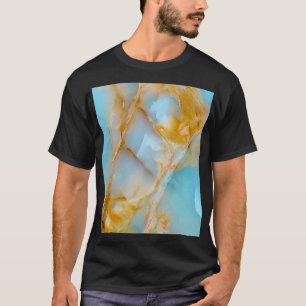 Marmorstruktur, buntes Onyx-Interieur. T-Shirt