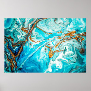 Marmorstruktur. Osttechnik. Zeitgenössische Versio Poster