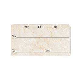 Marmortee/Kaffee/etc. Kanister-Etiketten Adressaufkleber