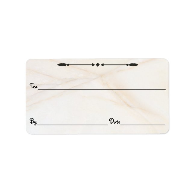 Marmortee/Kaffee/etc. Kanister-Etiketten Adressaufkleber (Vorne)