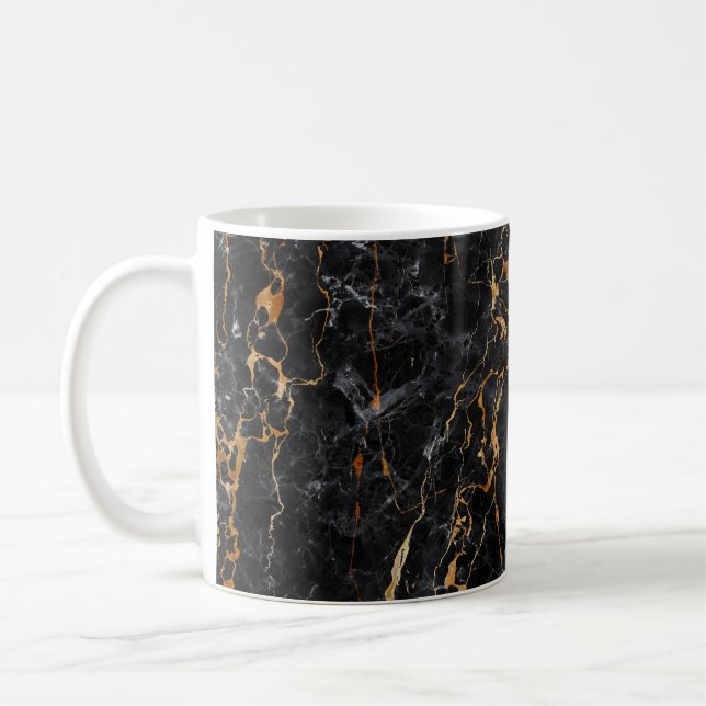 Marmortextur: Elegante Steinfläche. Kaffeetasse (Links)