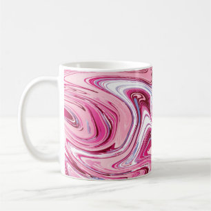 Marmortextur Hintergrund. Flüssige Marmorstruktur Kaffeetasse