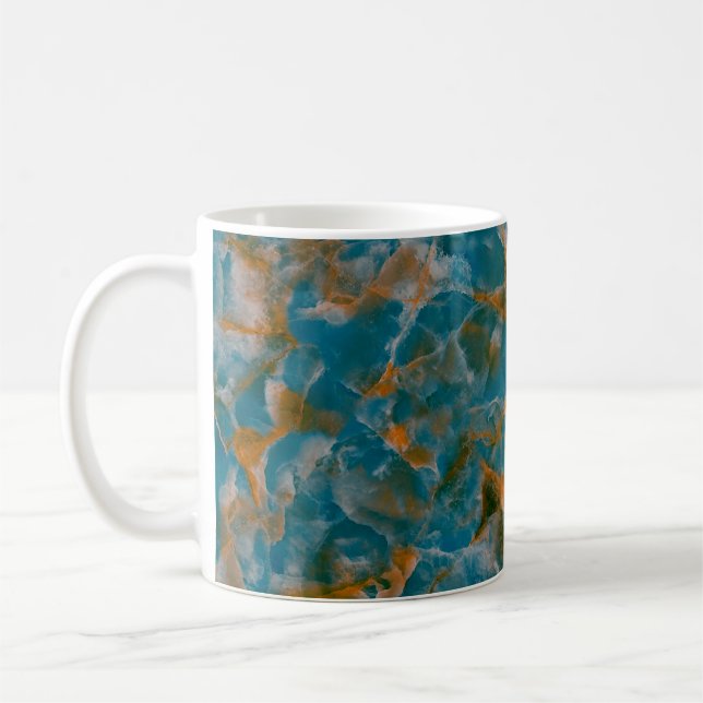 Marmortextur Hintergrund, Naturschaukel  Kaffeetasse (Links)