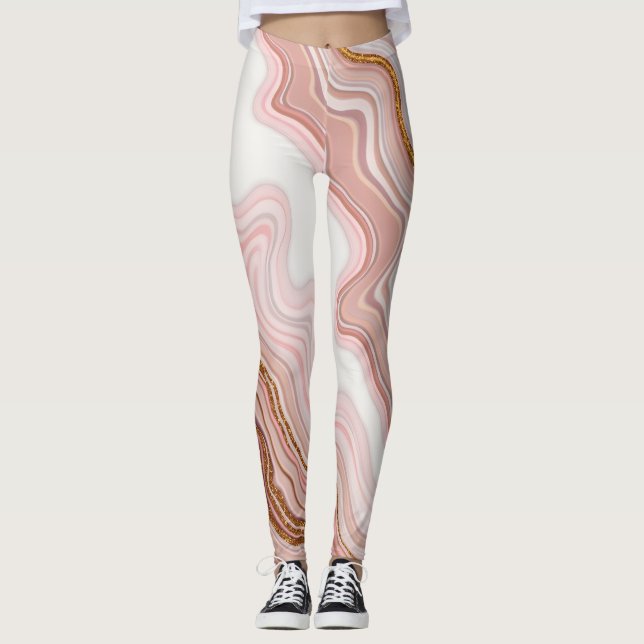 Marmortextur-Leggings Leggings (Vorderseite)