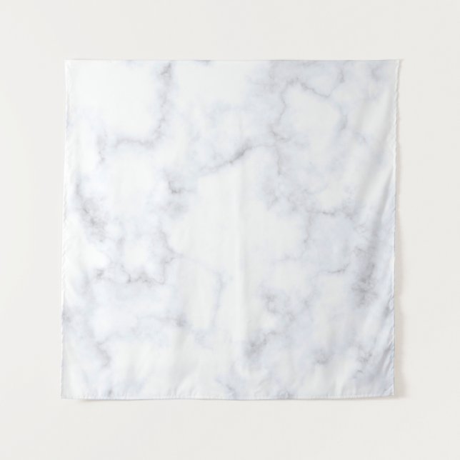 Marmortextur, weißes Muster Wandteppich (Vorderseite)