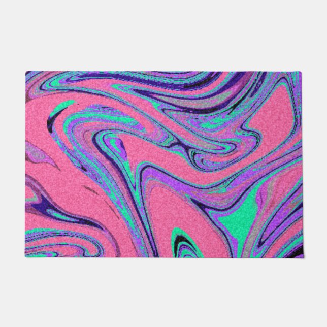 Marmortexturmuster Niedlich Fußmatte (Vorderseite)