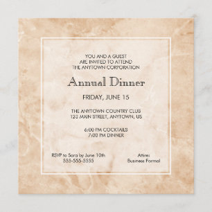 Marmoruntergrund   Berufliches Abendessen Einladung