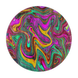 Marmorwärme, heißes Rosa und Meeresfohlen Grüne Ab Schneidebrett