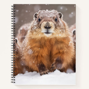 Marmot Animal Family Wandering Nature Notizbuch