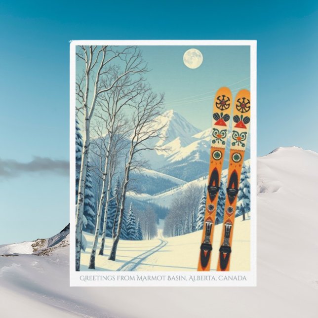 Marmot Basin Alberta Kanada Skigebiet Postkarte (Von Creator hochgeladen)