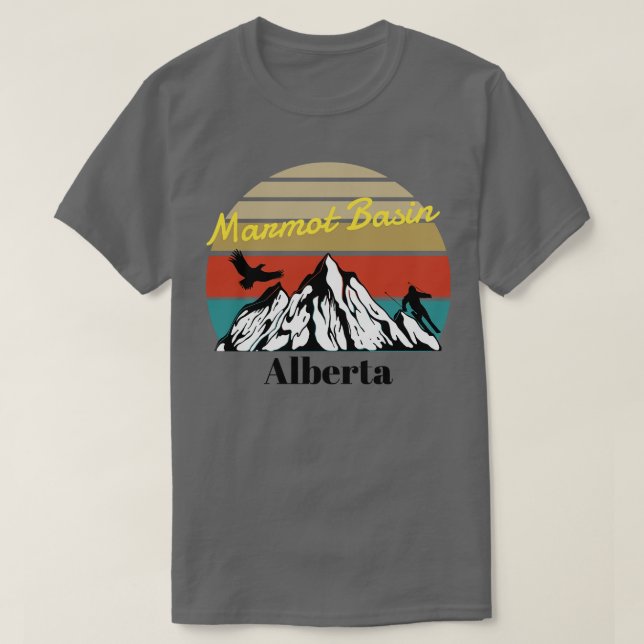 Marmot Basin ski Alberta Kanada 1 T-Shirt (Design vorne)