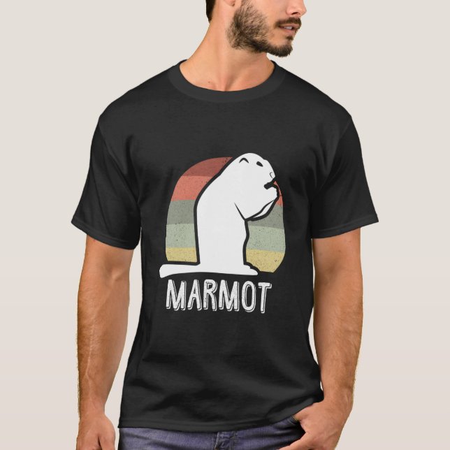 Marmot Distressed Style T-Shirt (Vorderseite)