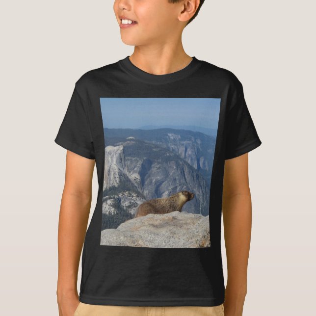 Marmot mit Blick auf den Halbkuppel von der Clouds T-Shirt (Vorderseite)