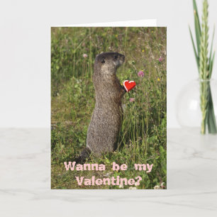Marmot Valentinenkarte Feiertagskarte