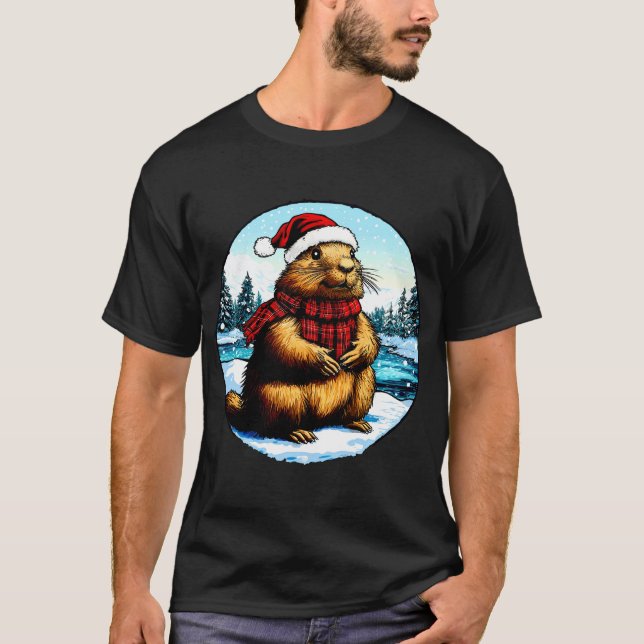 Marmots Christmas T-Shirt (Vorderseite)