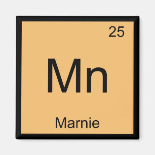 Marnie Name Chemie Element Periodensystem Magnet