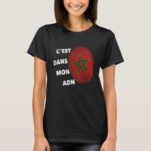 Maroc C'est Dans Mon and Marokko Fier Marokko T-Shirt (Vorderseite)