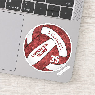 Marogirls Volleyball w Schule Name Team Aufkleber