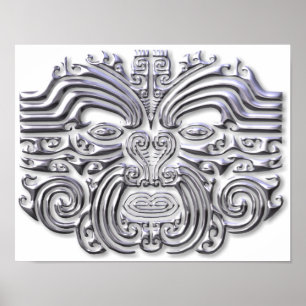 Maroi tattoo-silver poster