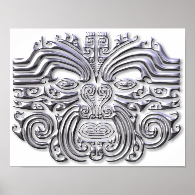 Maroi tattoo-silver poster (Vorne)