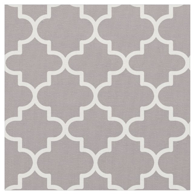 Marokkaner Quatrefoil gemustert Stoff (Nahaufnahme)