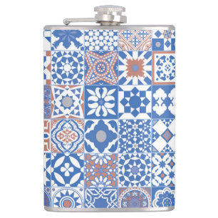 marokkanisch-blau, braun flachmann