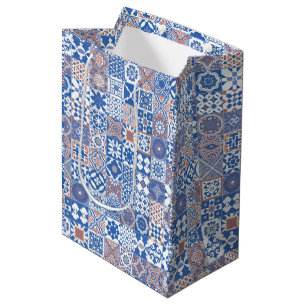 marokkanisch-blau, braun mittlere geschenktüte