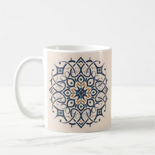 marokkanische andalusische Dekoration, Mandala-Mus Kaffeetasse