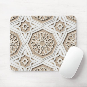 Marokkanische Arabesken-Architektur-Gitterkunst Mousepad