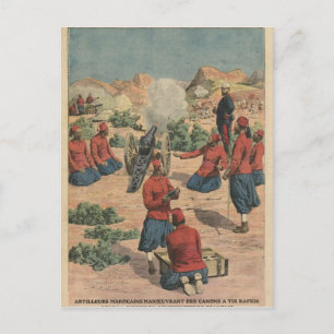 marokkanische Artilleriearbeiter Postkarte