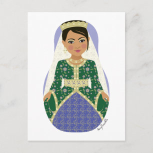 marokkanische Bride Matryoshka Postcard Postkarte
