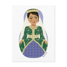 marokkanische Bride Matryoshka Postcard