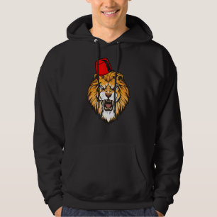 Marokkanische Flagge Marokkos marokkanische Fußbal Hoodie