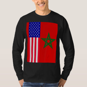 Marokkanische Flagge Marokkos marokkanische Fußbal T-Shirt