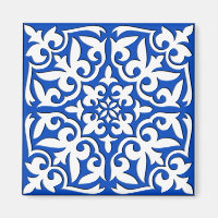 marokkanische Fliesen - Kobaltblau und weiß