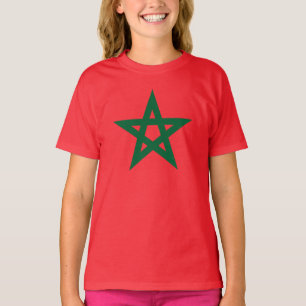 Marokkanische Fußballflagge T-Shirt