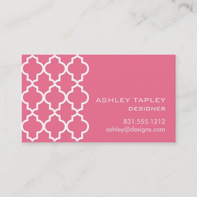 Marokkanische Geißblatt-Träume Visitenkarte (Vorderseite)