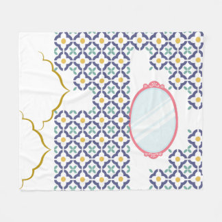 Marokkanische islamische Fliesenmuster-Kuschel-Fle Fleecedecke