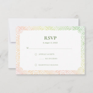 Marokkanische Kachel Muster Antwortkarte RSVP Karte