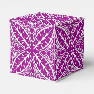 marokkanische Kacheln - Amethyste lila und weiß Geschenkschachtel