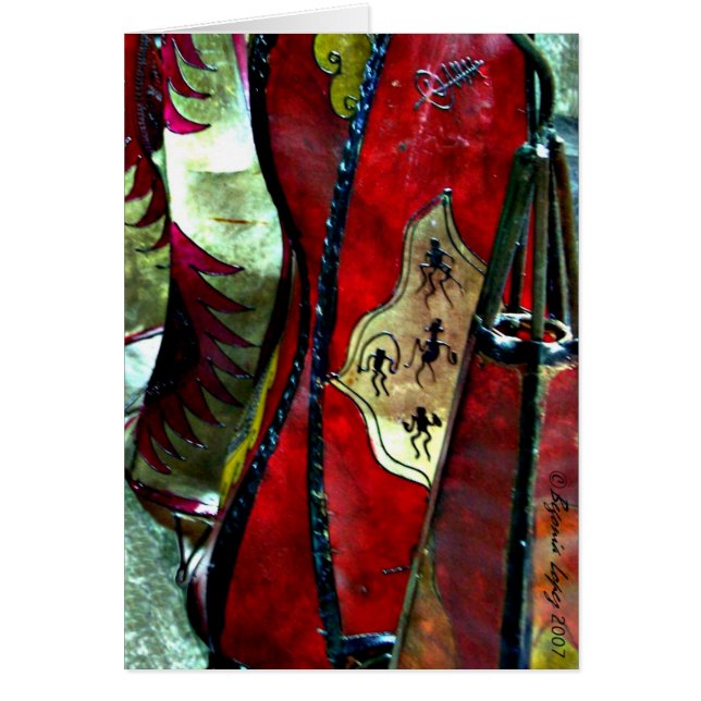 Marokkanische lederne Lampen (Vorne)