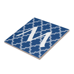 Marokkanische Mittelmeerstimmungen Quatrefoil mit Fliese