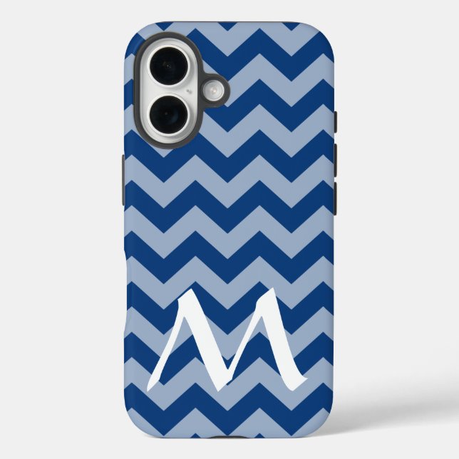 Marokkanische Moods Chevrons mit Monogramm Case-Mate iPhone Hülle (Rückseite)